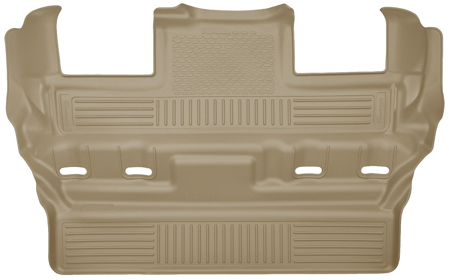 Weatherbeater Husky Liners Floor Mats | Fits 2015-2020 Cadillac Escalade; Chevrolet Tahoe; GMC Yukon w/2nd Row Bucket Seat | 3rd Row, 1-pc Tan - 19303