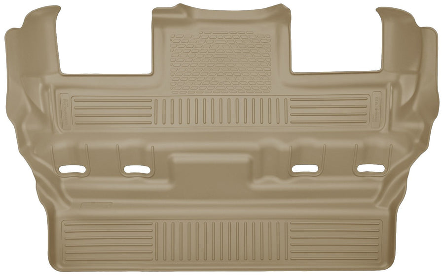 Weatherbeater Husky Liners Floor Mats | Fits 2015-2020 Cadillac Escalade; Chevrolet Tahoe; GMC Yukon w/2nd Row Bucket Seat | 3rd Row, 1-pc Tan - 19303