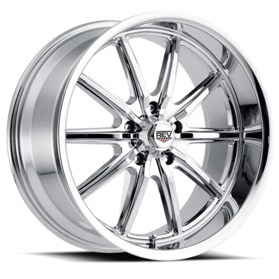 110 Series REV Wheels 110C-7706500 - 17x7-4 bs - 5x4.5/5x114.3 - Chrome