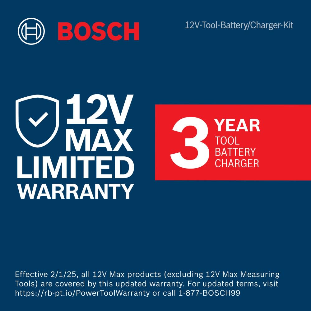 GXL12V-220B22 Bosch 12V Max 2-Tool Combo Kit with 3/8 In. Drill/Driver, 1/4 In. Hex Impact Driver and (2) 2.0 Ah Batteries