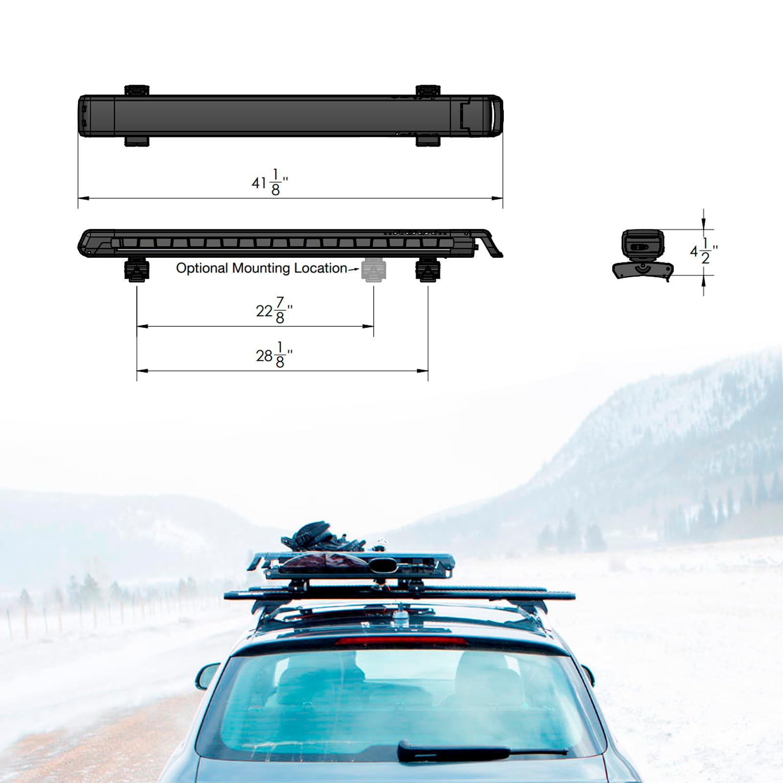 Grip 6 KUAT Durable Universal Car SUV Rooftop Crossbars Mounted Winter Sports Gear Hauling Transportation Slide-Out Locking Clamshell Rack, Fits 6 Skis/4 Snowboards - Gray Metallic with Orange Anodize