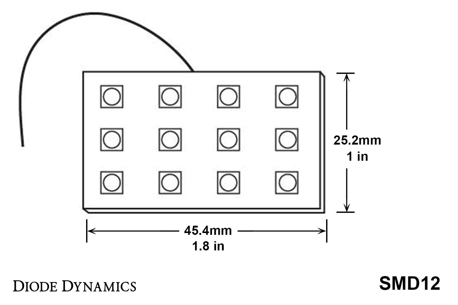 Green LED Board SMD12 Diode Dynamics Pair