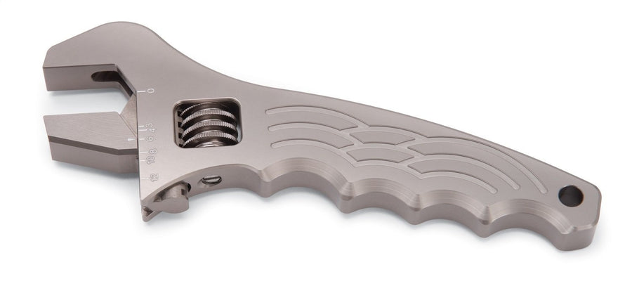 AN WRENCH ADJUSTABLE ALUMINUM GRAY ANODIZE