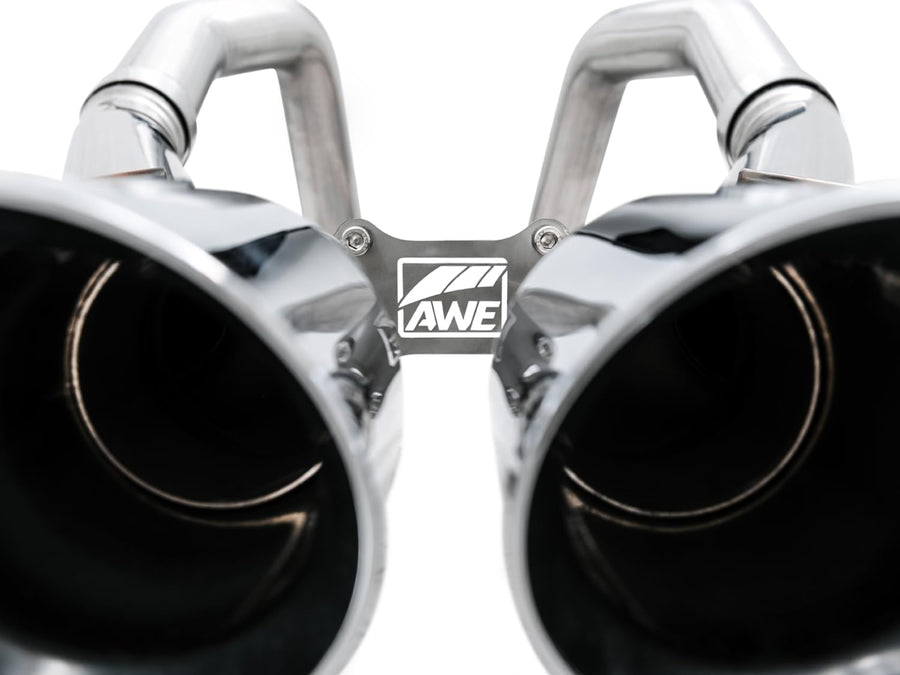 Track Edition AWE Tuning 14-19 Chevy Corvette C7 Z06/ZR1 (w/o AFM) Axle-Back Exhaust w/Chrome Tips - 3020-42073