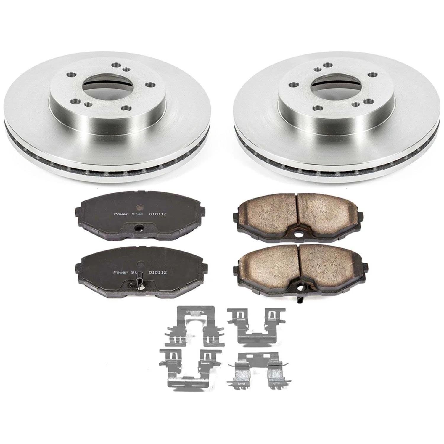 Power Stop Autospecialty KOE733 Front Replacement Brake Kit-OE Brake Rotors & Ceramic Brake Pads