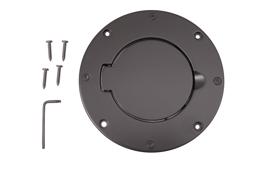 Gas Cap Door, Non-Locking, Black | Rugged Ridge | 11425.02 | Fits 1997-2006 Jeep Wrangler TJ