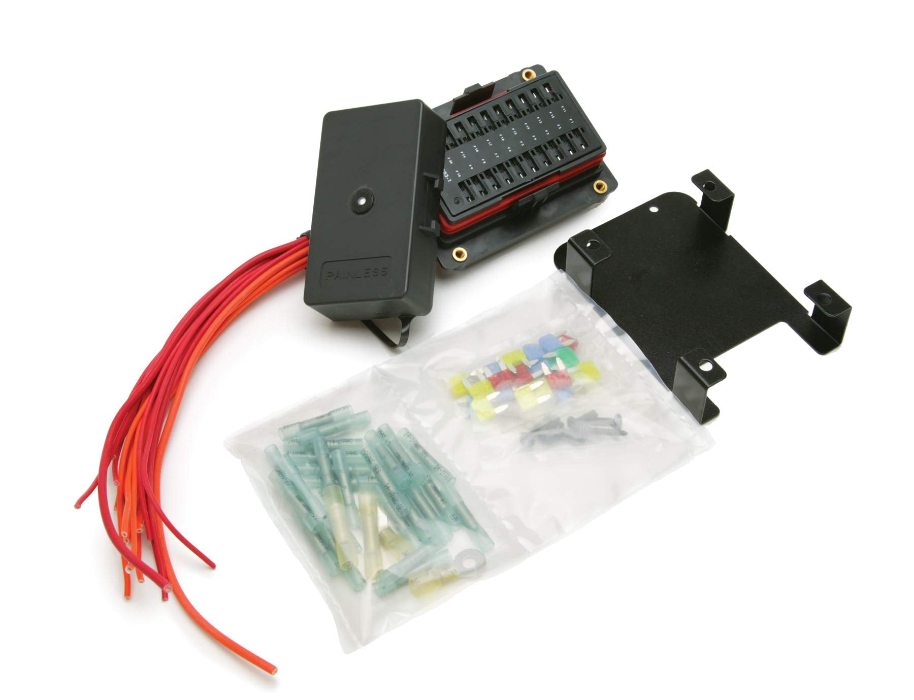 Weatherproof Painless Performance 30004 Universal Pre-Wired 20-Circuit Fuse Block Kit