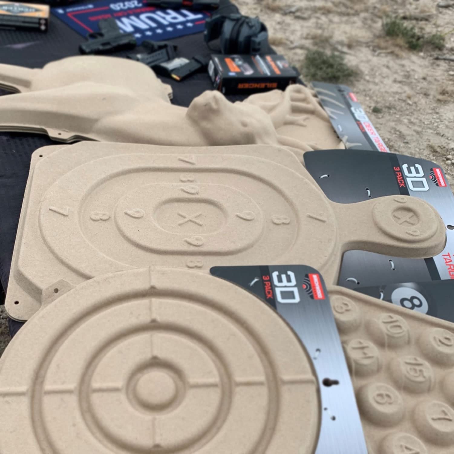 3D Bullseye Torso Birchwood Casey 31 1/4" x 21 1/4" Targets | Lightweight Face and Torso Shooting Training Targets with Mounting Tab | Pack of 3