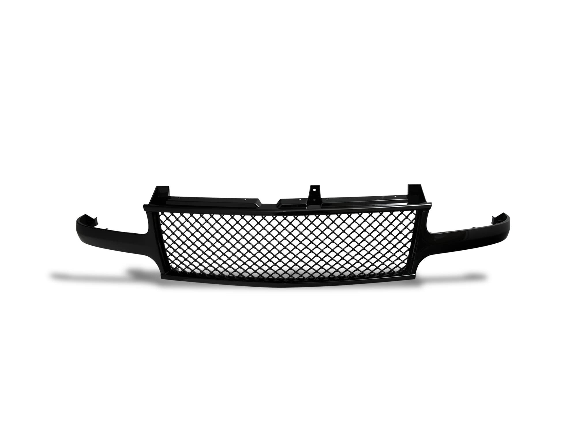Mesh Front Hood Grille Armordillo 7147362 - Gloss Black Fits 2000-2006 Chevy Suburban
