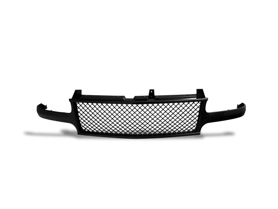 Mesh Front Hood Grille Armordillo 7147362 - Gloss Black Fits 2000-2006 Chevy Suburban