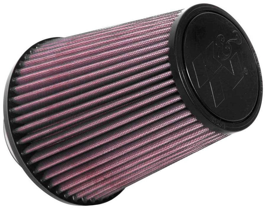 High-Flow K&N Original Lifetime Universal Clamp-On Air Filter: High Performance, Premium, Washable: Flange Diameter: 3 In, Filter Height: 6.75 In, Flange Length: 1.75 In, Shape: Round Tapered, RU-4700