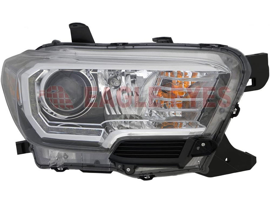 Passenger Headlamp Assy Eagle Eyes TY1289-B001R Fits Toyota Tacoma