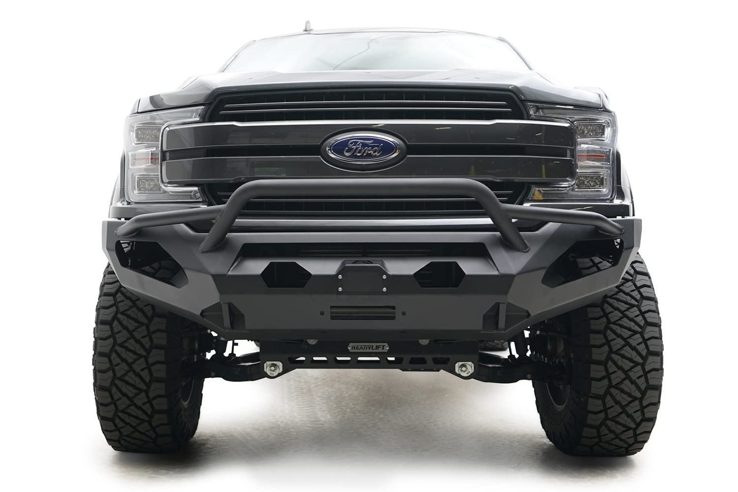 Fab Fours Matrix Full Width Raw FF18-X4552-B Winch HD Bumper with Pre-Runner Guard