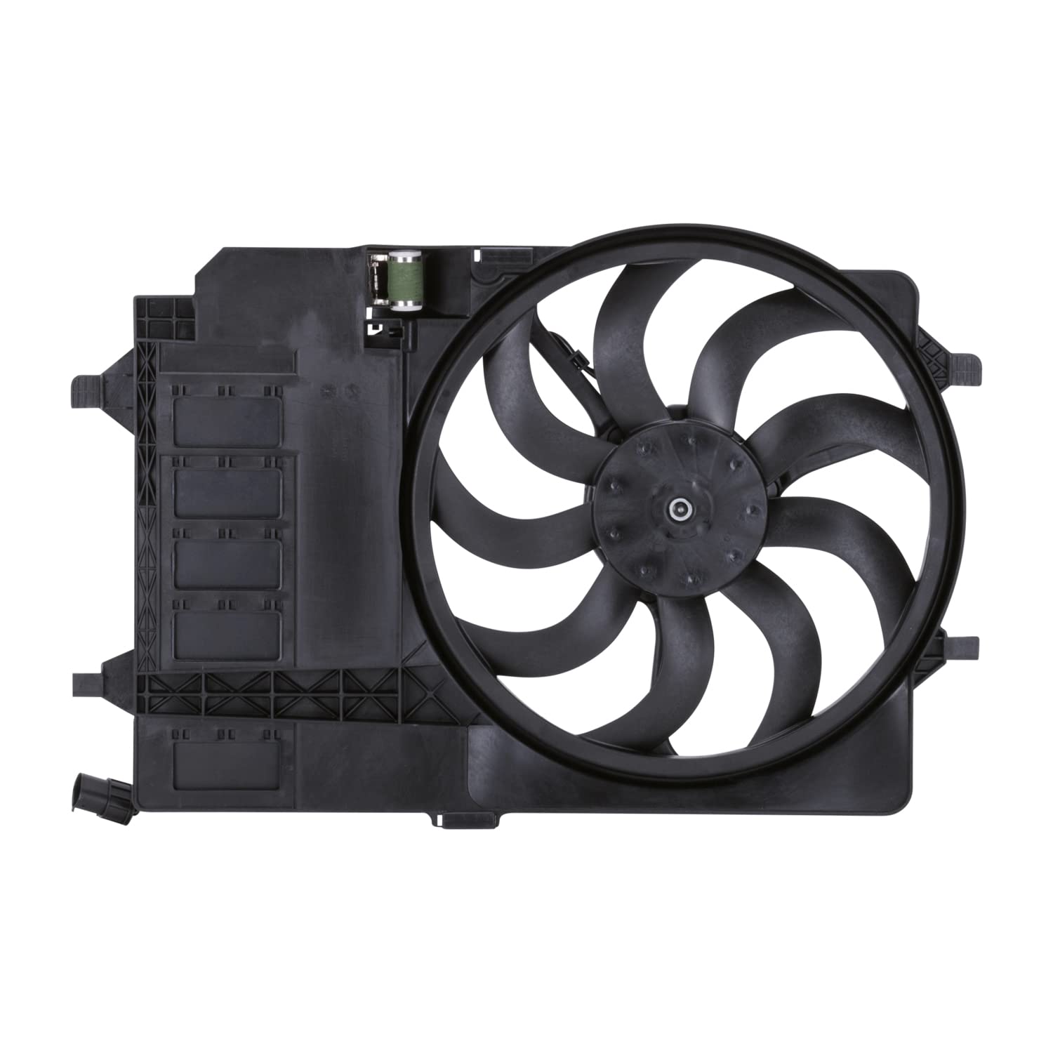 Cooling Fan Assembly TYC 621980 Compatible with 2002-2003 Mini Mini Cooper, Black