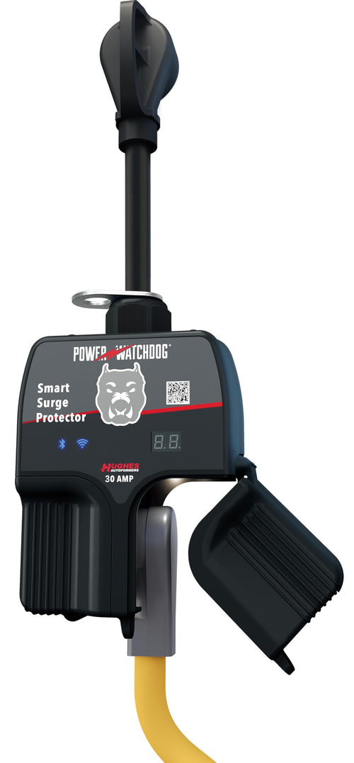 Smart RV Power Watchdog PWD30W Portable Surge Protector 30 Amp - Patented WiFi and Bluetooth Connectivity - Monitor Voltage/Amperage/Wattage- IP65 Water-Resistant