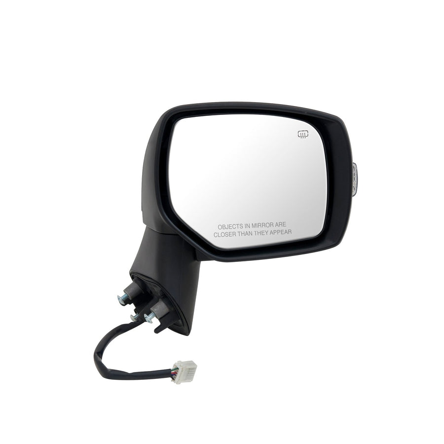 Side Passenger Mirror for Subaru XV Crosstrek, Textured Black w/PTM Cover, w/Turn Signal, Heated Power, Foldaway