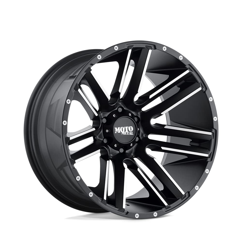 18X9 Moto Metal 6X5.5 5.71 18mm SATIN BLACK MACHINED - MO97889068518