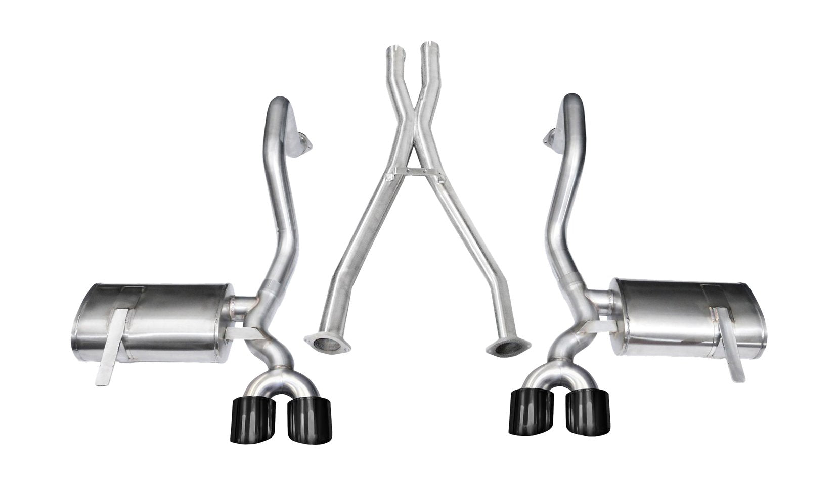 Cat-Back Exhaust System CORSA 14962BLK with X-Pipe