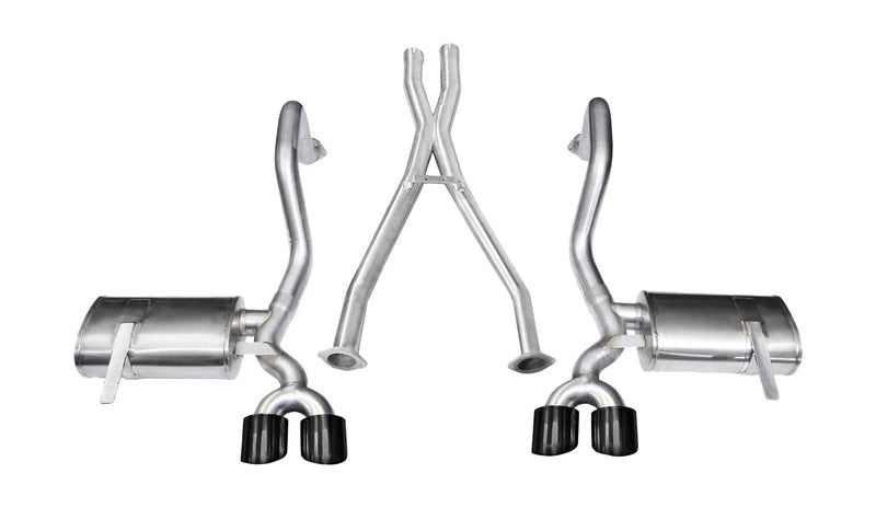 Cat-Back Exhaust System CORSA 14962BLK with X-Pipe