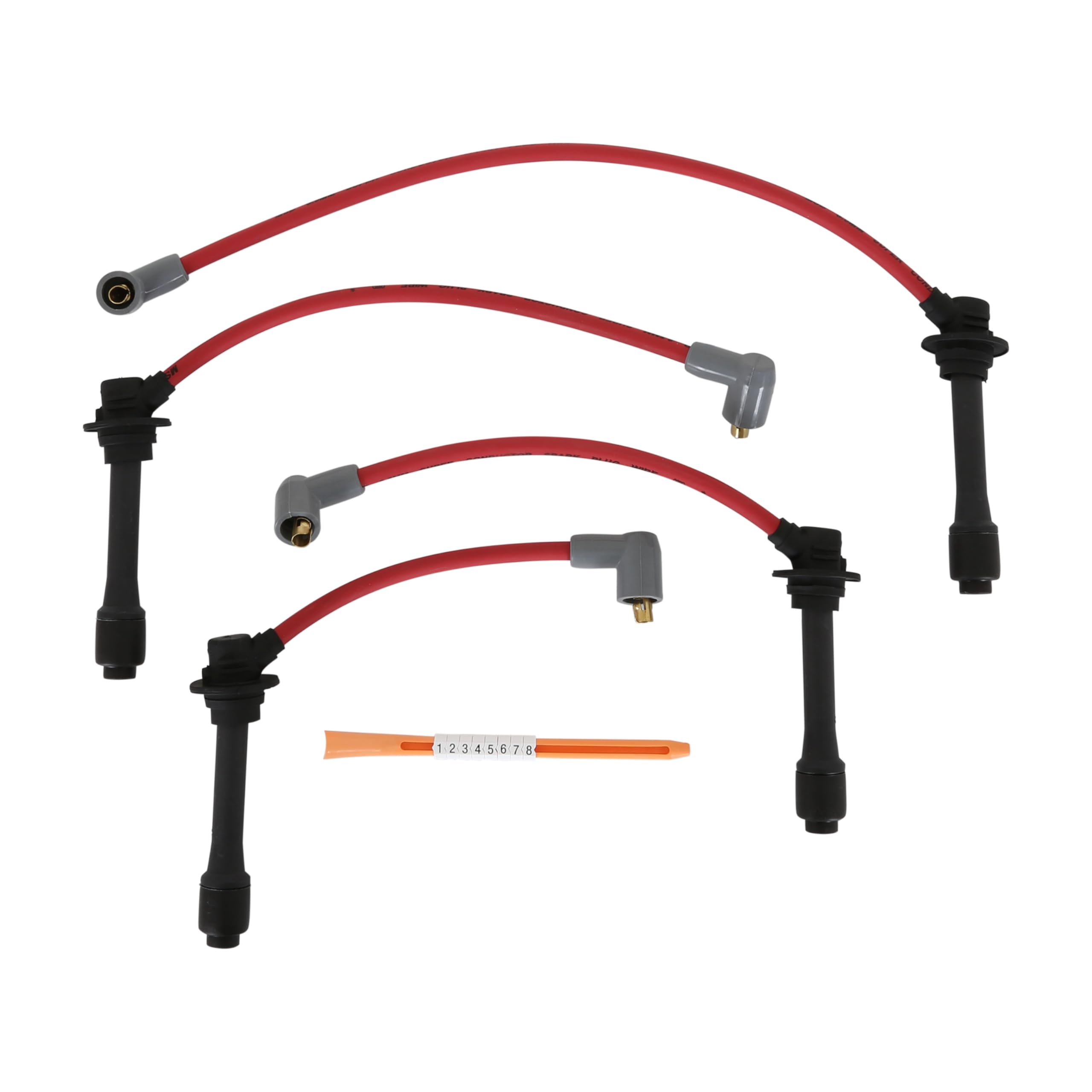 Super Conductor MSD 32599 Spark Plug Wire Set, Red