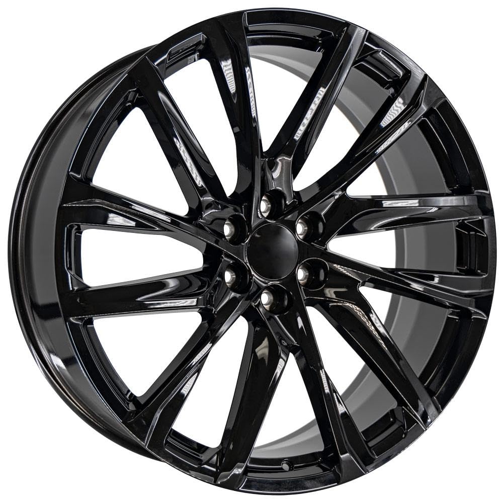 26 Inch OE Wheels Rim Fits Escalade Style CA90 6x139.7 26x10 Gloss Black - Hollander 4875 (1)