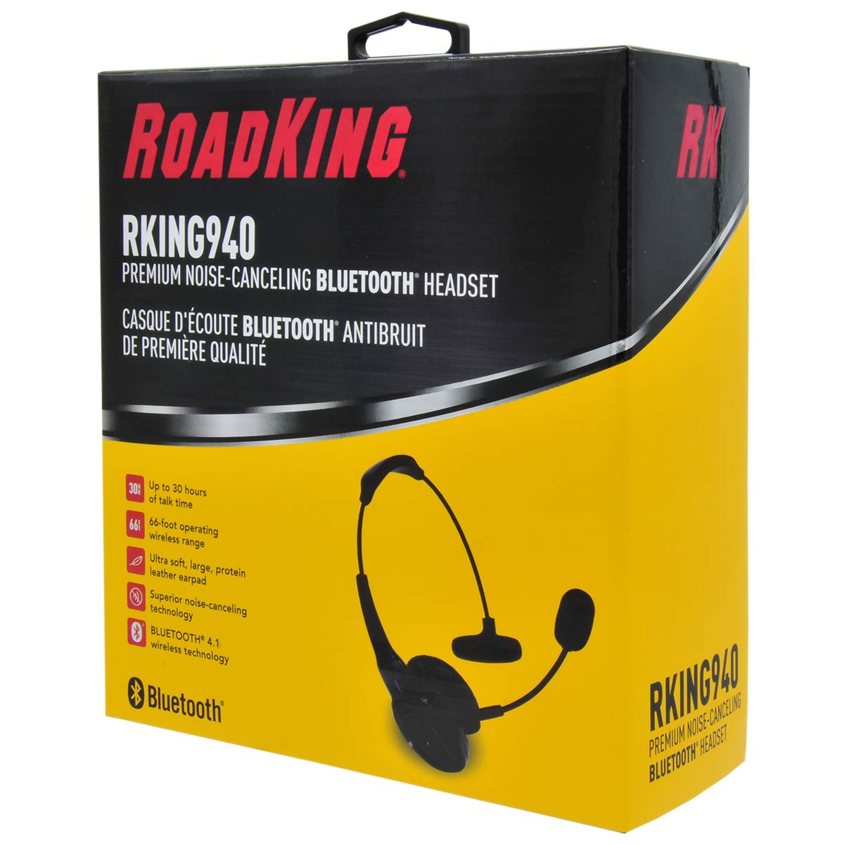 RKING940 RoadKing Premium Noise-Canceling Bluetooth® Headset with Mic for Hands-Free