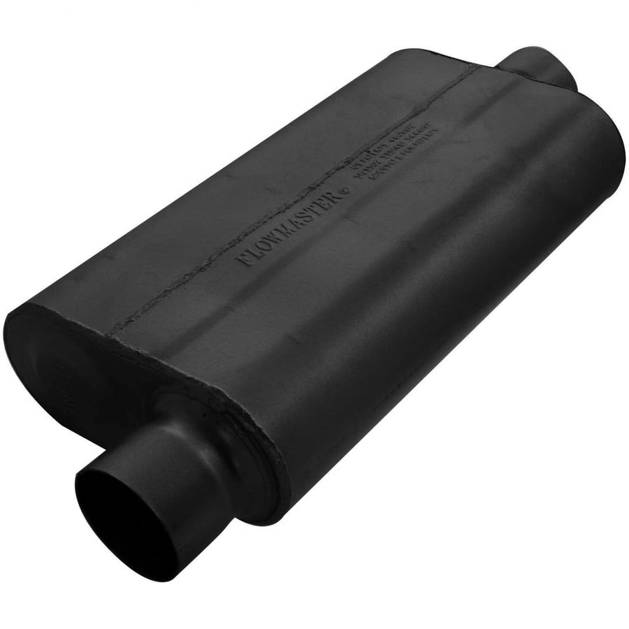 50 Series Flowmaster Delta Flow® Chambered Muffler – 3.00” - Center Out/Offset In – Moderate Sound – 16-Gauge Aluminized Steel – Perfect for daily-driven Performance Vehicles & Passenger Cars 943051