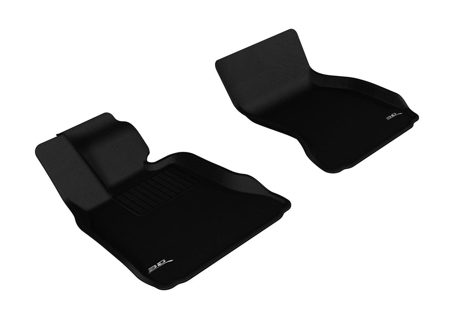 3D MAXpider Custom Fit Front Row All-Weather Floor Mat for Select BMW 7 Series (F01/ F02/ F04) Models - Kagu Rubber (Black)