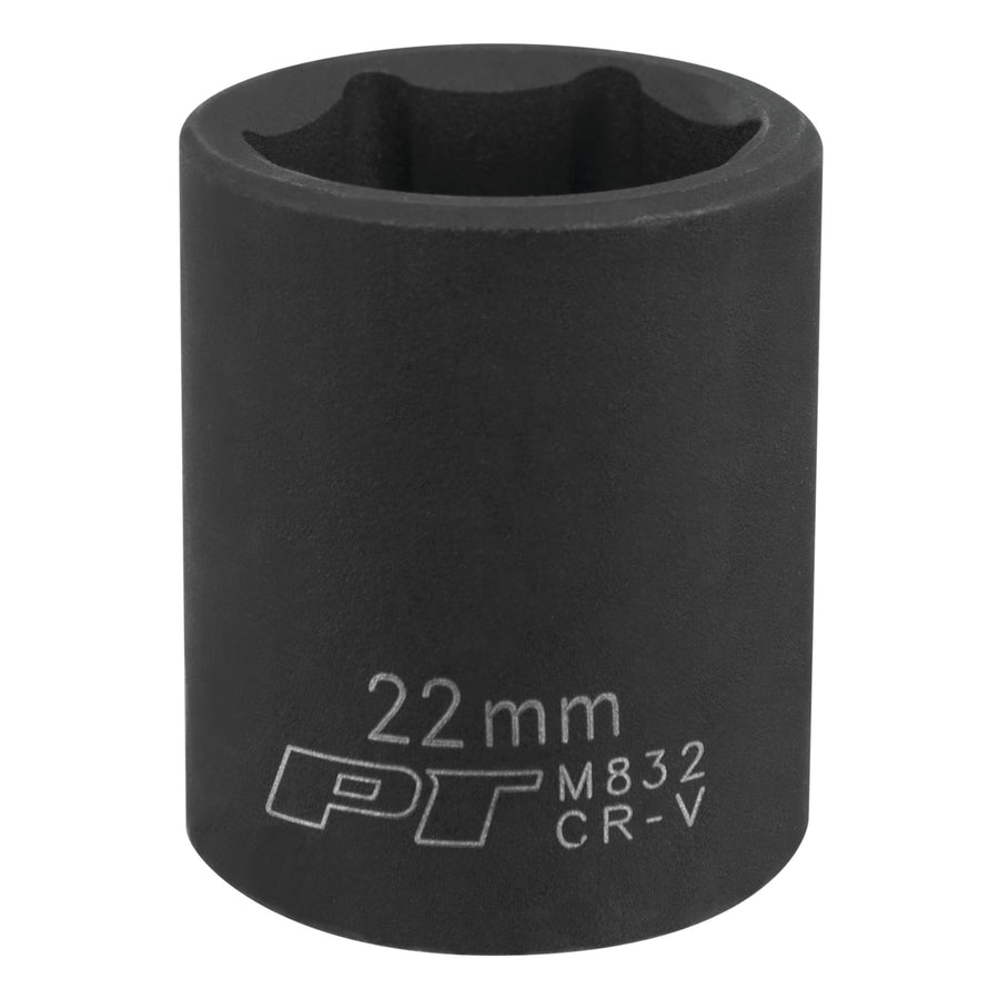 M832 Performance Tool 1/2 Drive 6-Point Impact Socket, 22mm