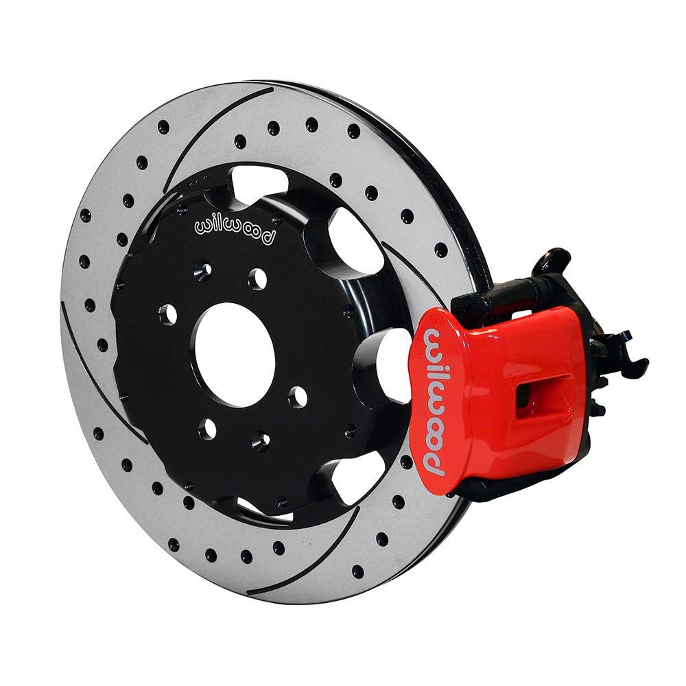CPB WILWOOD 140-10209-DR Rear Kit, 12.19", Drilled, Red Civic / Integra Drum 2.46 Hub Offset