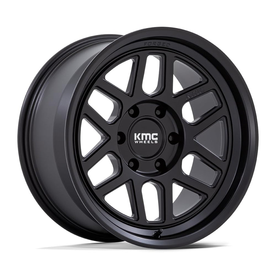 KMC Wheels 18X9 MESA FORGED MONOBLOCK 6X5.54.53 -12mm SATIN BLACK - KM446MX18906812N