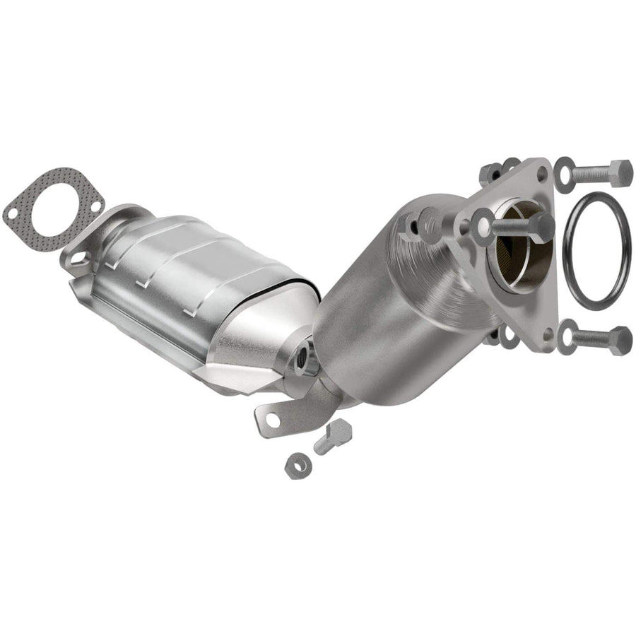 California Grade MagnaFlow Direct-Fit Catalytic Converter CARB Compliant 551143 - Stainless Steel 2.25in Main Piping, 18.875in Overall Length, Post Converter O2 Sensor - CA Legal Replacement