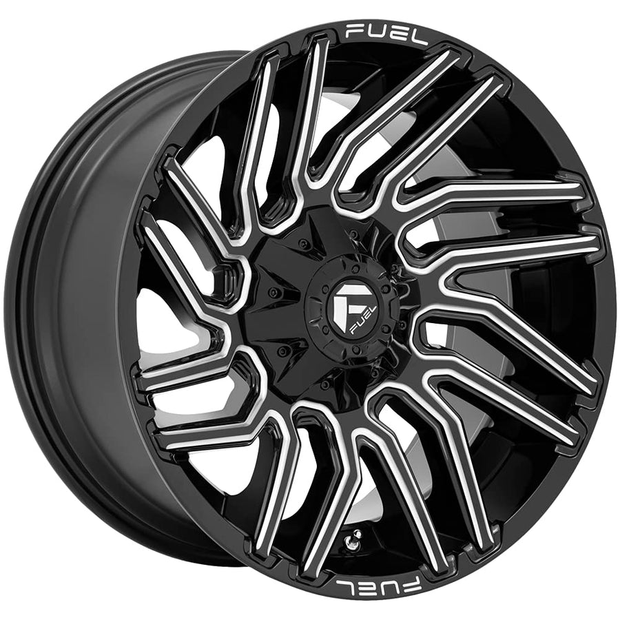 1PC Fuel D773 20X9 5X4.5/5.0 G-BLK-MILL 01MM - D77320902650