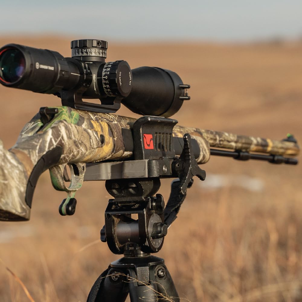 DeathGrip BOG Ultralite and Great Divide Head Combo with Durable Aluminum and Magnesium Construction, Universal Gun Rest, Quick Adjustment, and Ultra-Smooth Movement for Hunting, Shooting, and Outdoor