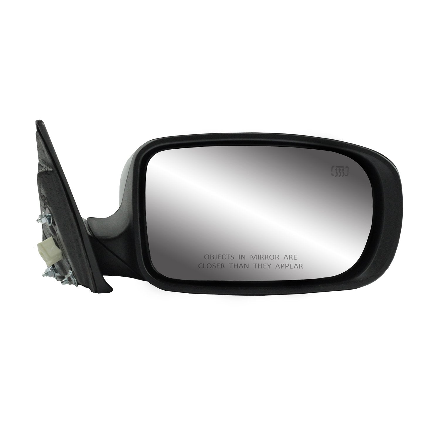 Mirror Passenger Side for Chrysler 200 Convertible, Textured Black w/PTM Cover, Heated Power Foldaway