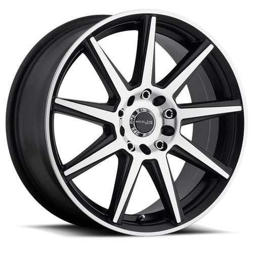 144M Raceline Storm Black Machine 17x7.5 5x108/5x114.3 40 P/N: 144M-77592+40