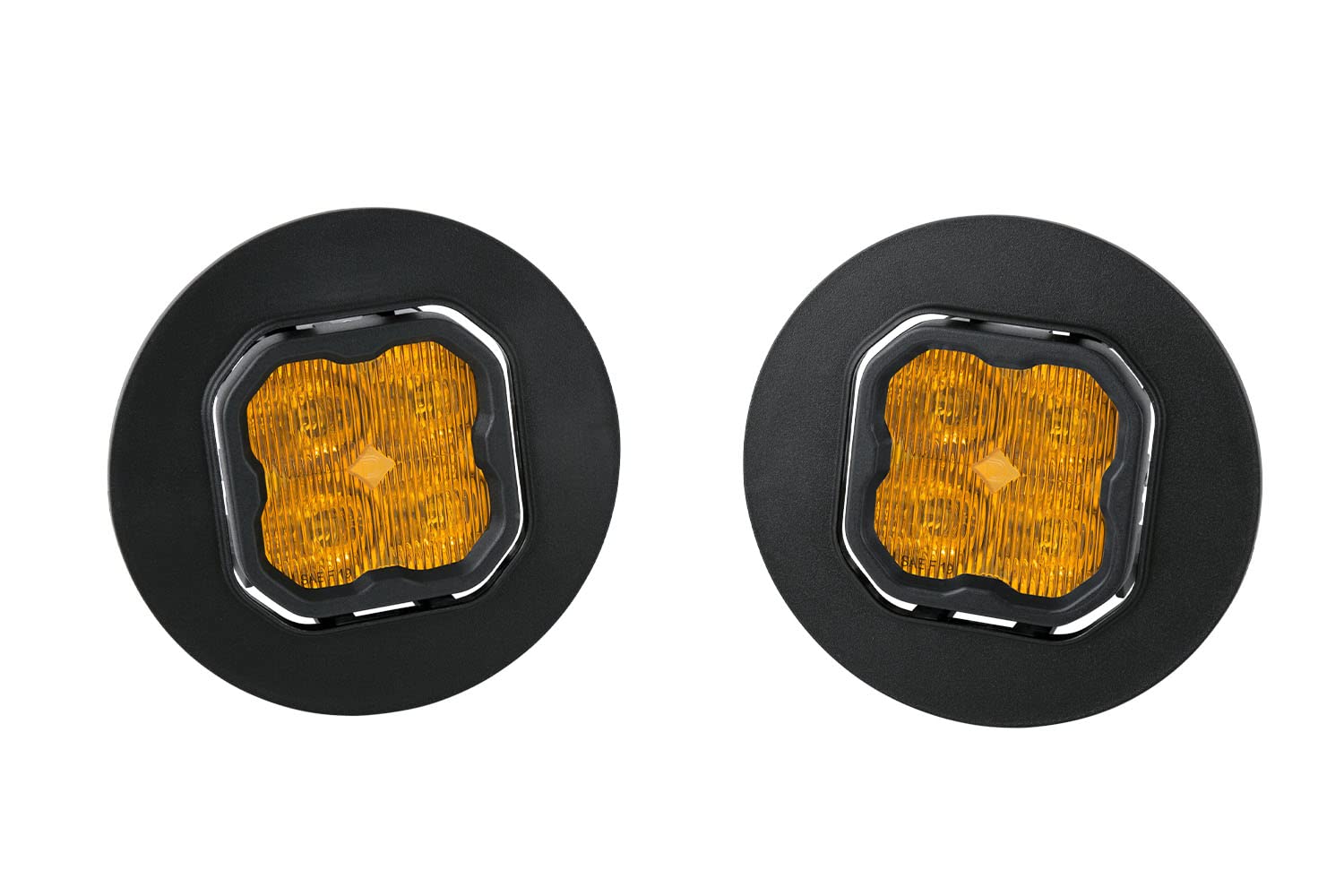 Diode Dynamics Fog Light Kit SS3 LED compatible with GMC Sierra 1500 2007-2013, Yellow SAE Fog Max with Backlight