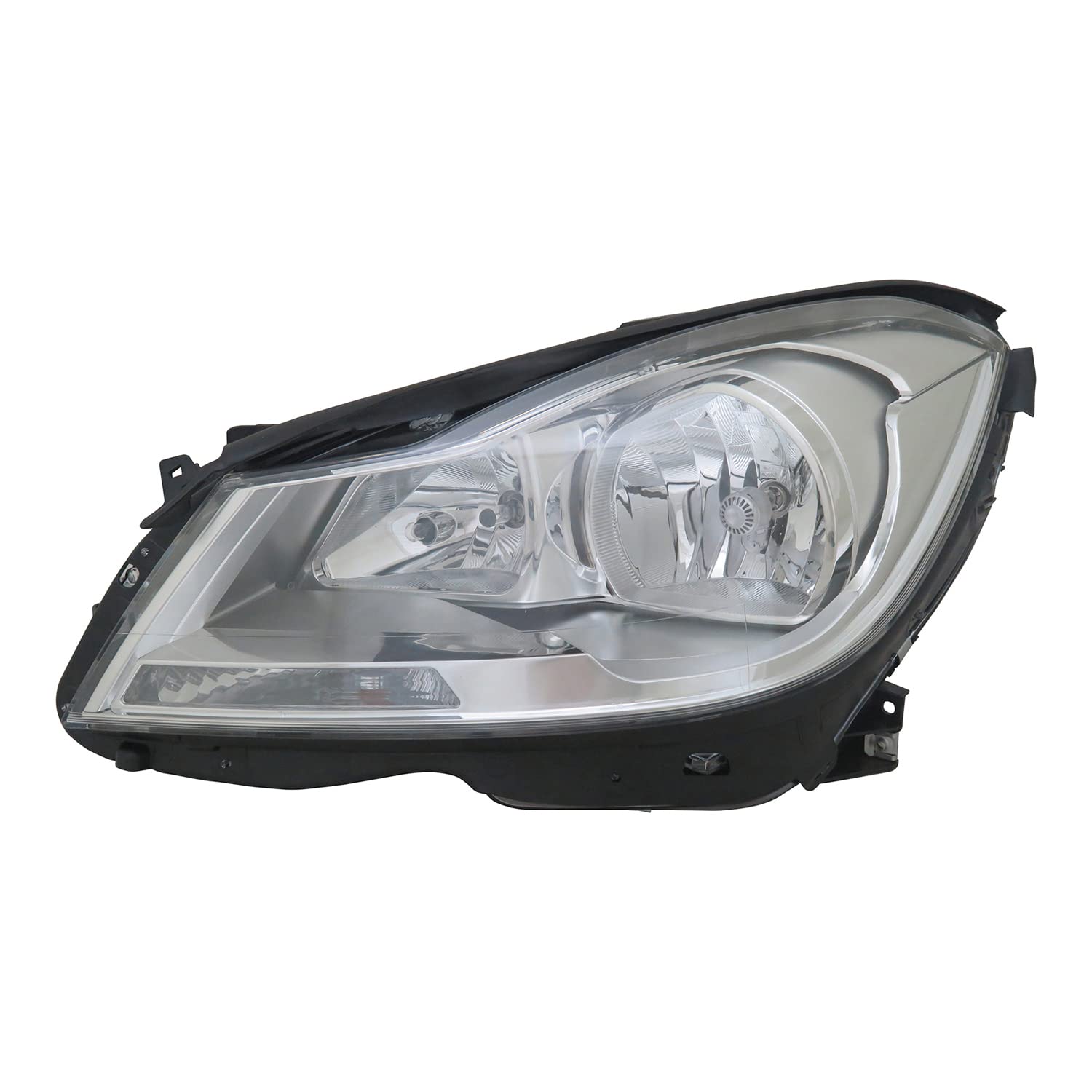Left TYC Headlight Assembly Compatible with 2012-2014 Mercedes Benz C-Class