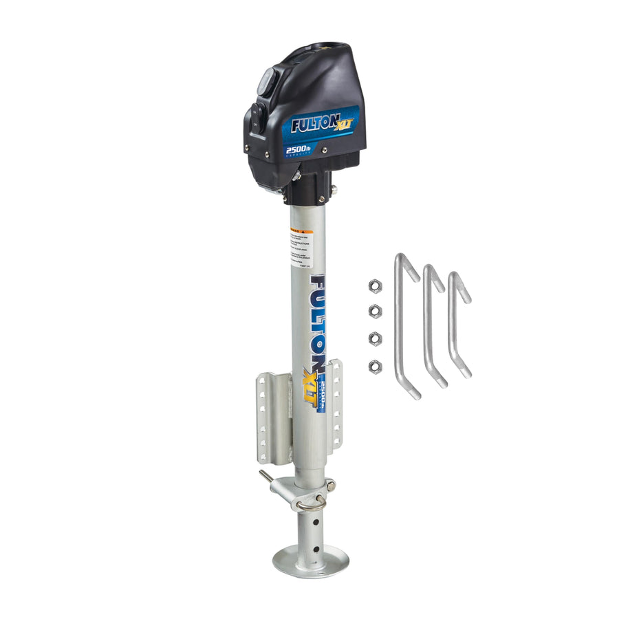 Fulton XLT Marine Powered Trailer Jack, 2,500 lbs. Lift Capacity, Side Mount Bolt-On, 22 Inch Travel