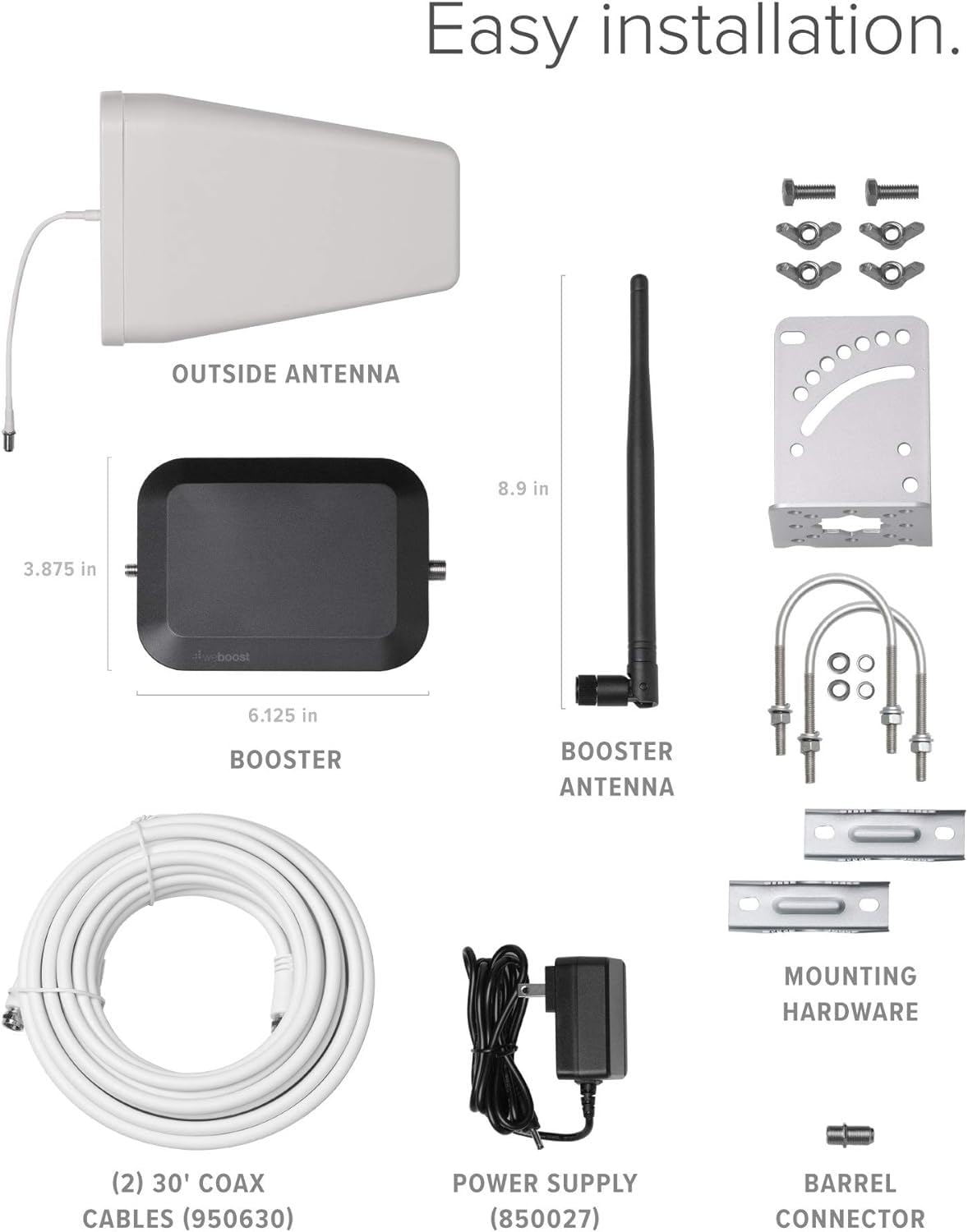 Cell Signal Booster Kit weBoost Home Studio (650166) | DIY Installation | All Canadian Carriers - Rogers, Bell, Telus & More | ISED Approved