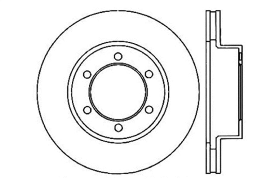 Sport StopTech Cross Drilled Brake Rotor 128.44118L (Front Left), 1 Pack
