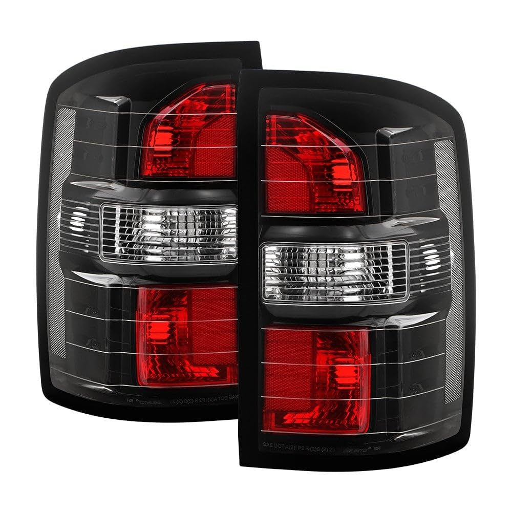 GMC Sierra 14-18 (Not Fit Denali) Spyder Halogen (Non Harness) Tail Light - Black