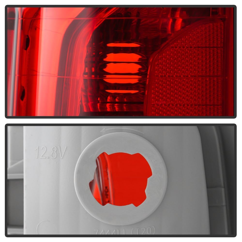 GMC Sierra 14-18 (Not Fit Denali) Spyder (POE) Halogen Red/Clear (Non Harness) Tail Light - OE Left