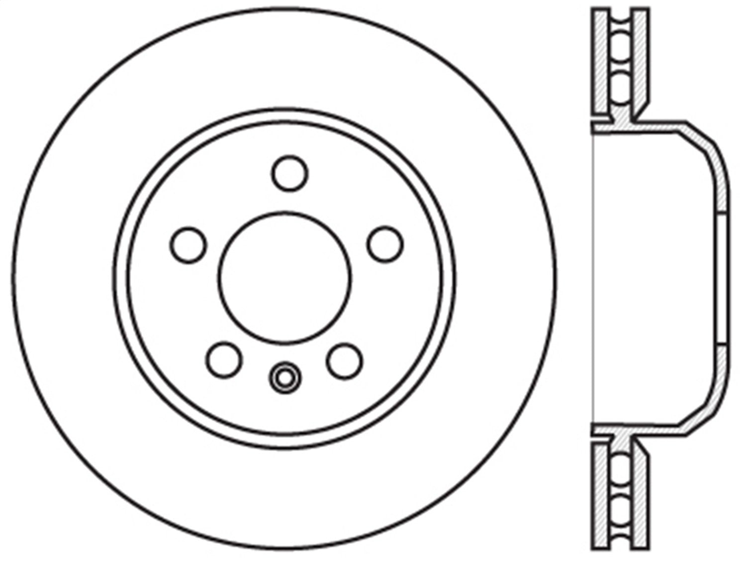 StopTech Sport Slotted Brake Rotor 126.34131SL; Front and Rear Left