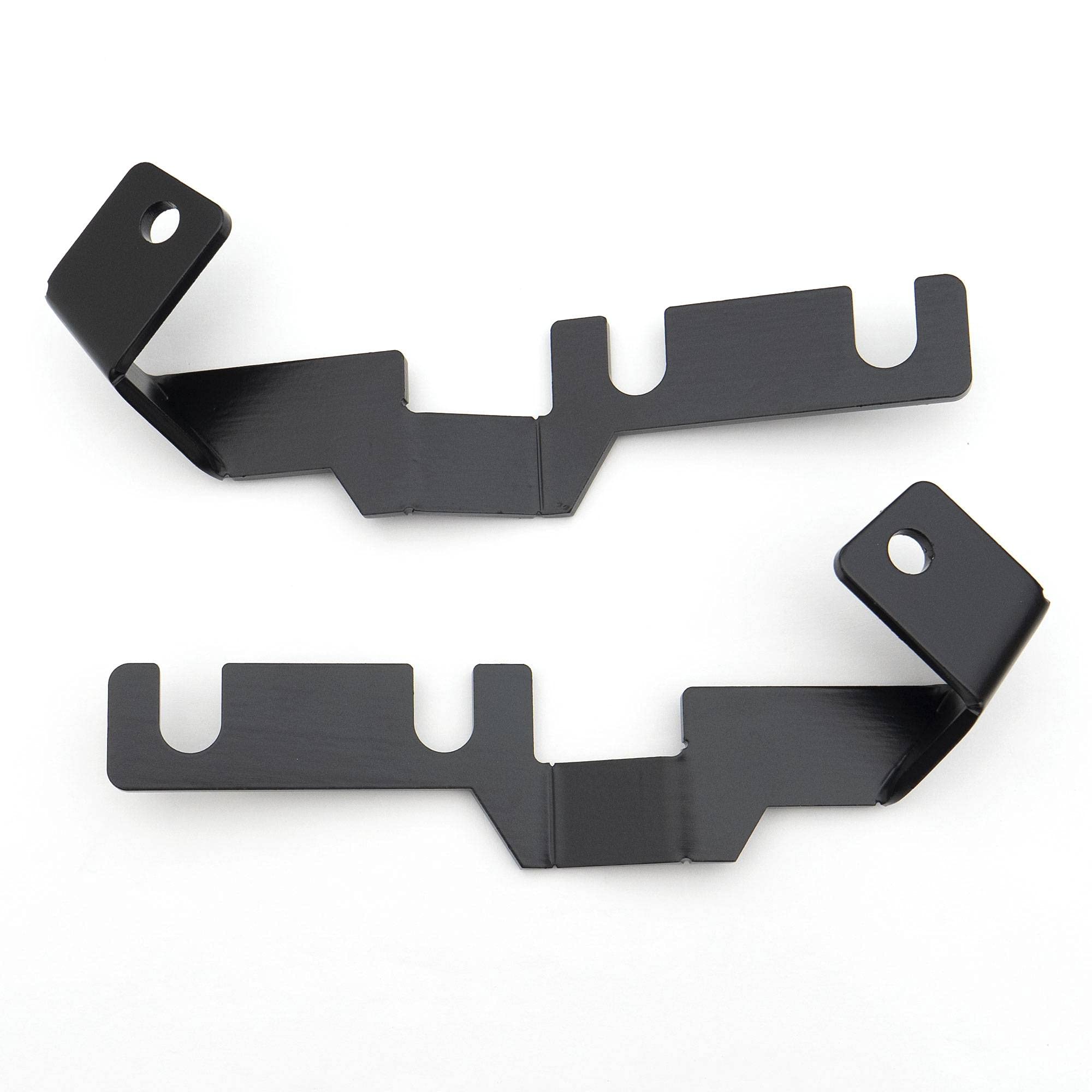 ZROADZ LED Kit Ditch Hood Hinge - Compatible w/ 2016-2022 Toyota Tacoma - Incl. (2) 3 Inch LED Pod Lights - Mild Steel Gloss Black Finish - Bolt-On Easy Installation - PN #Z369401-KIT2