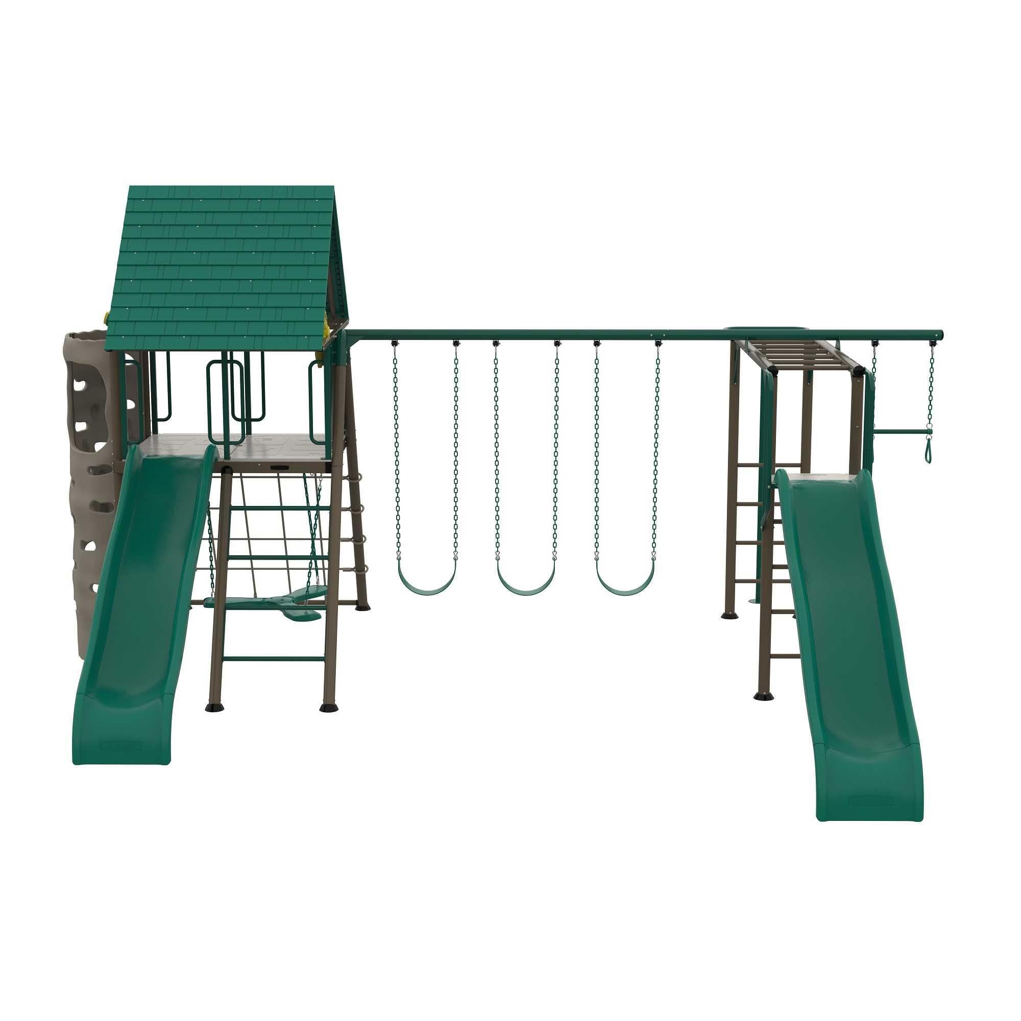 Big Stuff Lifetime Deluxe Swing Set Playset, Earthtone