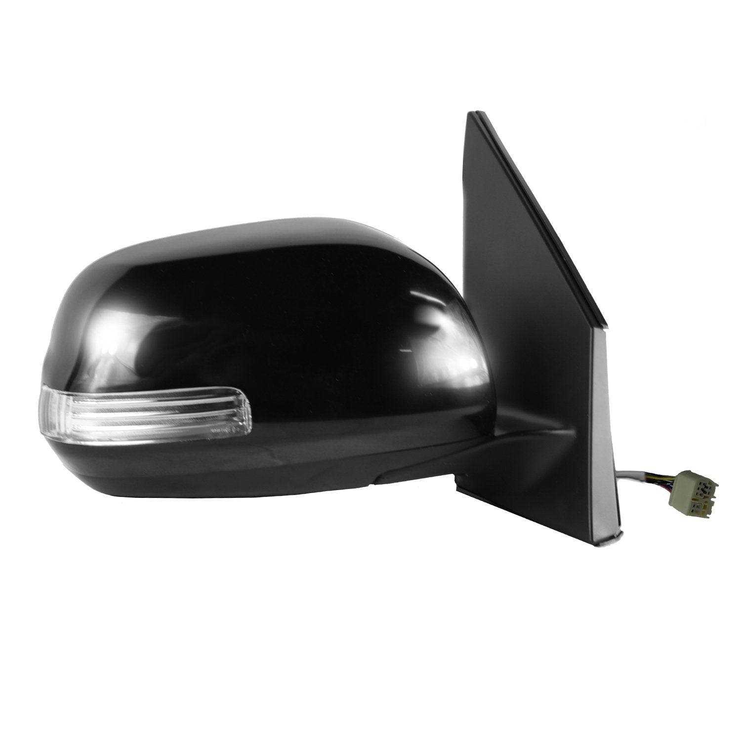 Toyota RAV4 Passenger Side Mirror, US Built, textured black w/PTM cover, w/turn signal, foldaway, Heated Power