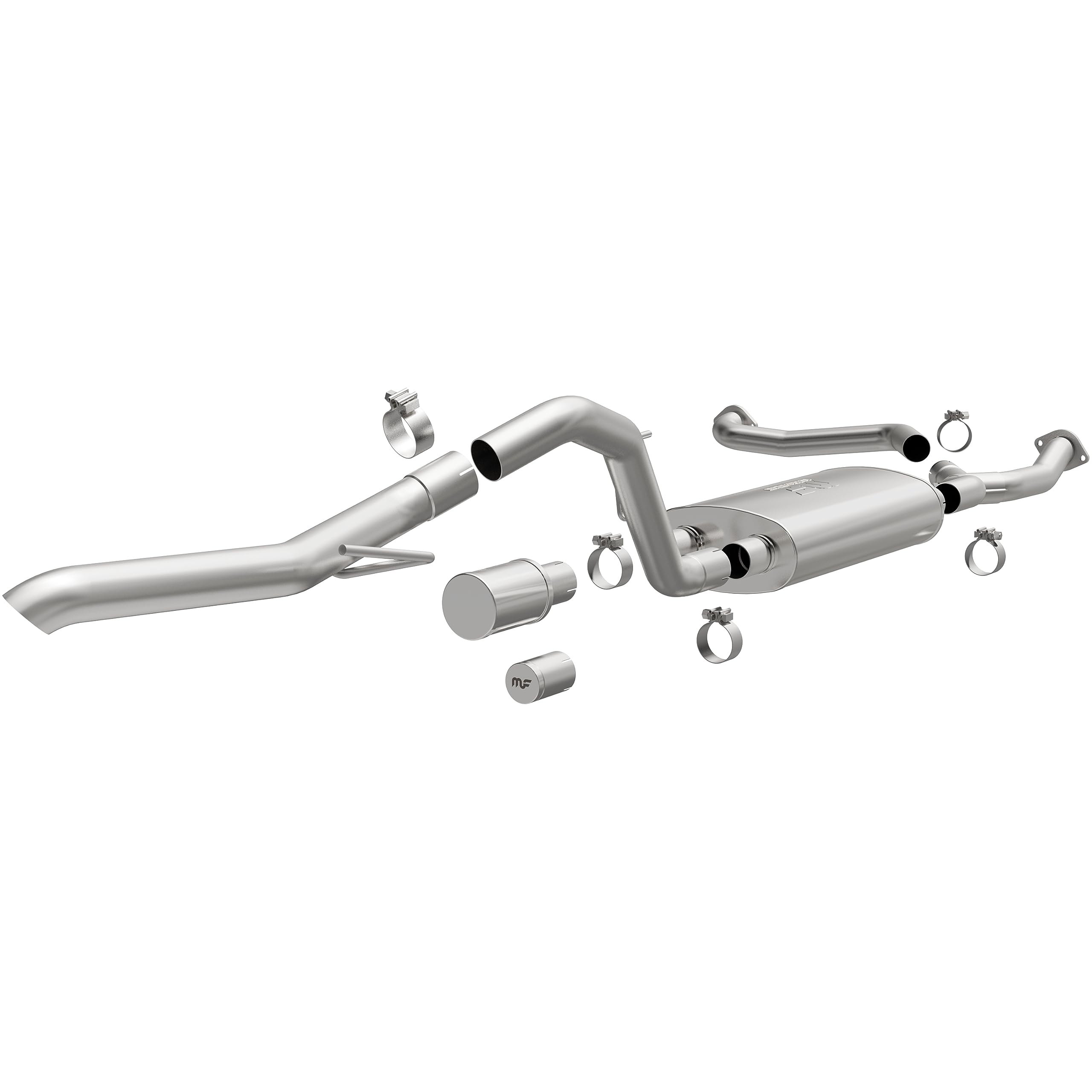 MagnaFlow Exhaust Performance System 19599: Cat-Back, Overland Series, Compatible with 2022-2024 Nissan Frontier, Single Straight Passenger Side Rear Exit Style
