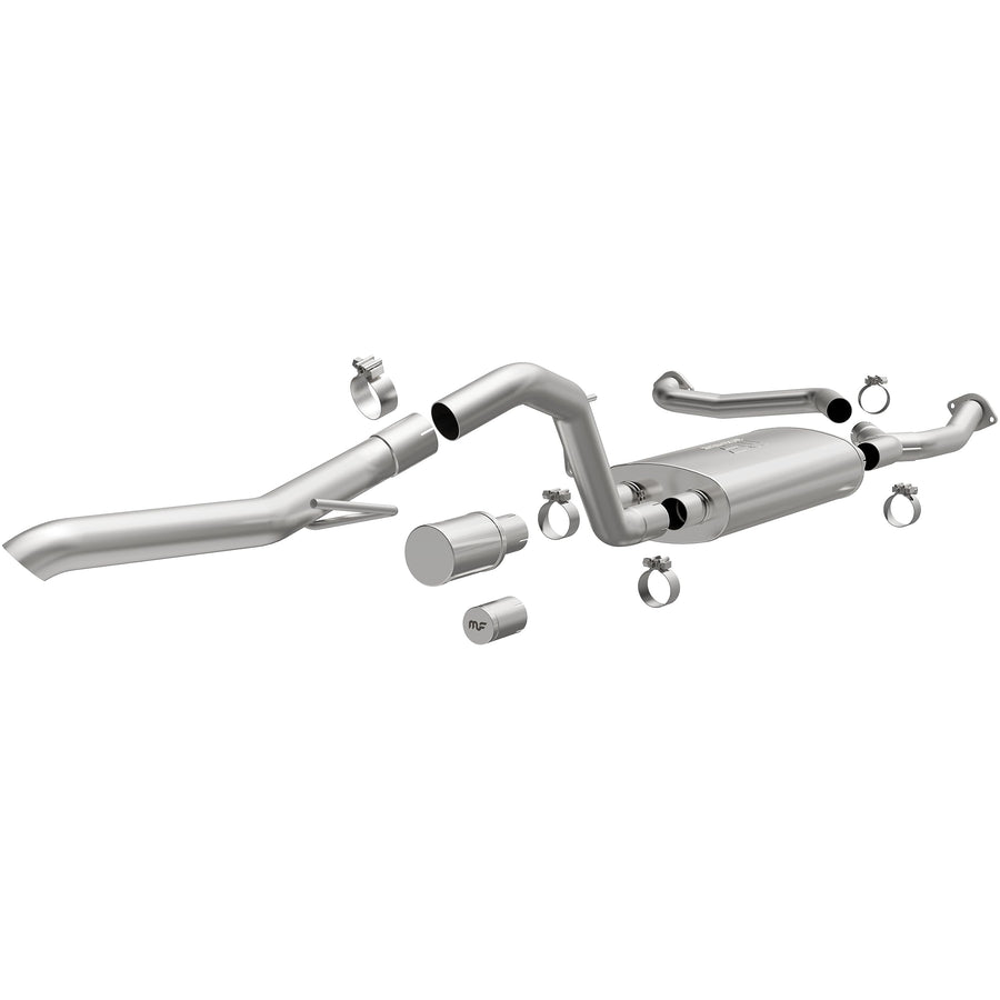MagnaFlow Exhaust Performance System 19599: Cat-Back, Overland Series, Compatible with 2022-2024 Nissan Frontier, Single Straight Passenger Side Rear Exit Style