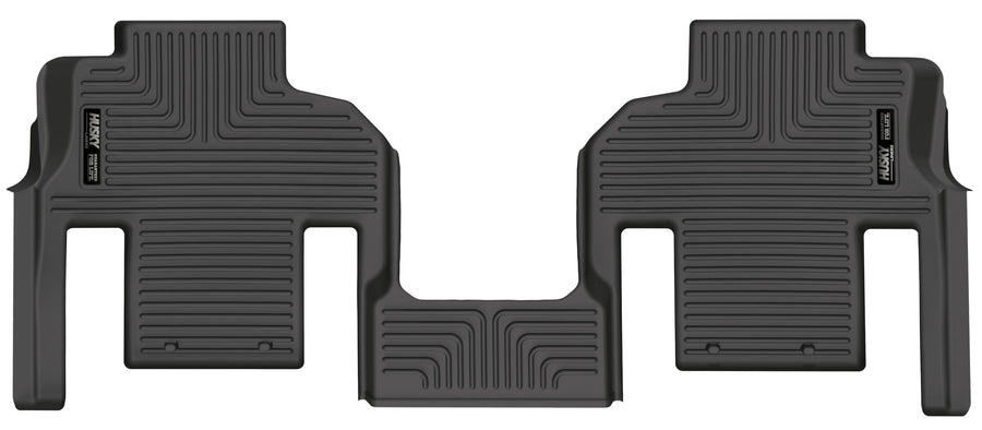 Weatherbeater Husky Liners Floor Mats | Fits 2022-2025 Jeep Wagoneer w/ 2nd Row Bucket Seats | 2nd Row, 1-pc Black - 11371
